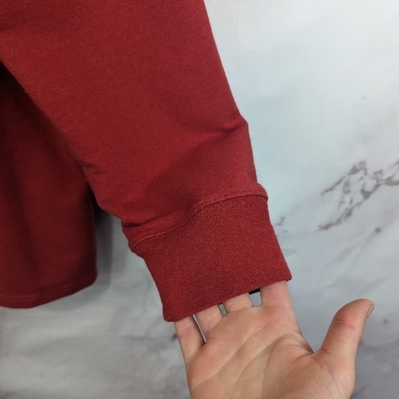 Pendleton Quarter Zip Shirt Mens Large Red Pullover Heavyweight 1/4 - Picture 8 of 12